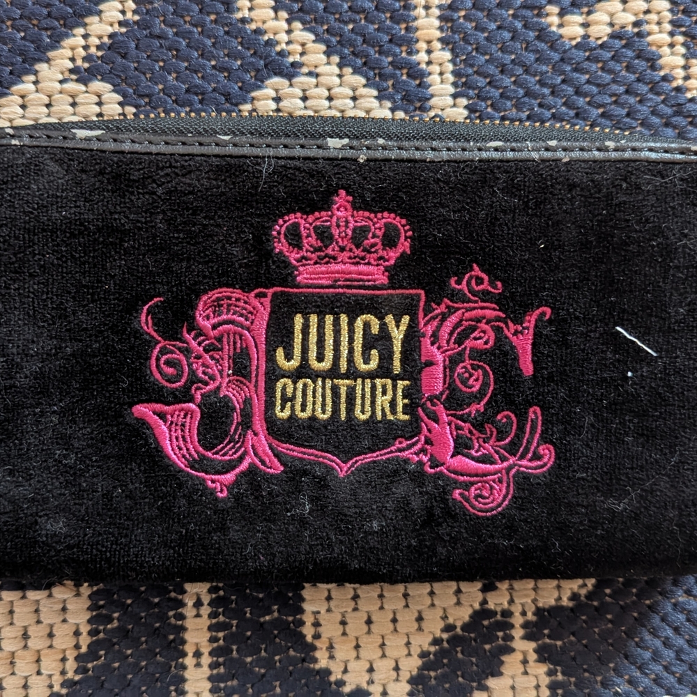 Vintage Juicy Couture Black and Pink Women's Wallet